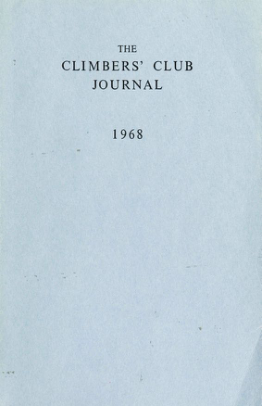 Climbers' Club 1968 Journal cover